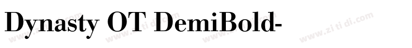 Dynasty OT DemiBold字体转换